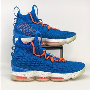 Nike Lebron XV 15 Hardwood Classic Photo Blue 897648-400 Men’s Sneakers- Size 11